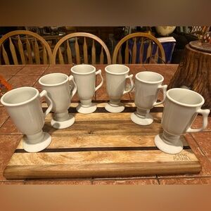 Vintage Hall #1272 Irish Coffee Mugs Vintage (CREAM) Lot of 6